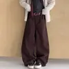 Pantalones Casuales de Otoño para Niñas Medianas y Grandes Primavera y Otoño Ropa Nueva para Niños Pantalones Holgados Tipo Cimitarra para Niñas Pantalones de Algodón Versátiles de Moda