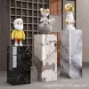 Venta Directa de Fábrica Fuente Piedra Sinterizada Mármol Piedra Artificial Sala de Estar Hotel Club Entrada Florero Estante Exhibidor