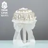 Corazón Amor Bodas Productos Estilo Coreano Ramo de Novia Hecho a Mano Tela Flor de Seda Ramo Bolsa Opp - Ramo de Mano de Flor de Seda