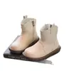 Botas para niña, botines infantiles, botines estilo Martin para niñas pequeñas de otoño e invierno, botas de algodón blanco, botines de bebé para niña de otoño, zapatos de princesa