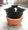 Estufa de carbón olla caliente estufa de carbón olla caliente de carbón olla de barro para batata a la antigua barbacoa al aire libre pequeño viento retro estufa de tierra comercial estufa de fuego