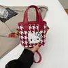 Bolso de cubo retro europeo y americano moderno y personalizado para mujer, estampado de leopardo, a la moda y con estilo, diseño de nicho, adecuado para ir al trabajo, bolso de mano y bolso cruzado