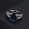 Explosões transfronteiriças joias de moda europeias e americanas anel elegante com incrustação de pedras preciosas feminino multicolorido opcional fornecimento direto da fábrica