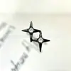 Pendientes serie tinta negra de aleación de titanio F-136, rosca interna de titanio G23, anillos de labio de circonita cúbica, joyería para piercing