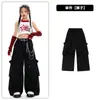 Roupas de Jazz para Meninas Conjunto de Top Cropped e Colete Estrela Moda de Rua Jazz Passarela Hip-Hop Traje de Performance