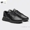En Stock 2025 Moda Triángulo Micro-Logo Suela Gruesa Aumentador de Altura Zapatos de Papá Punta Redonda Con Cordones Versátiles Zapatillas Casuales