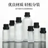 Botellas gotero de vidrio esmerilado 5ml-100ml Hombro redondo Botellas dispensadoras de aceite esencial Botellas vacías Selladas Líquido de esencia Botellas vacías