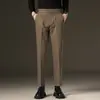 Ropa de Hombre Fengshe / Nueva Colección Primavera/Otoño 2026 Pantalones Casuales para Hombre de Pierna Recta Ajustada Estilo Ligeramente Maduro para Hombre
