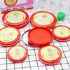 Caja Redonda de Hierro Jin Yu Manualidades de Tela Espuma Almohadilla de Tinta Mesa de Impresión Sello Rojo Productos Tinta de Secado Rápido Variedades