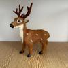 Simulação de modelo de veado decoração de pele de veado flor de ameixa couro genuíno pele simulação de modelo animal presente auspicioso de Natal
