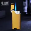 Novo Modelo 1301 Isqueiro à Prova de Vento com Chama Azul de Jato Direto, Tamanho da Chama Ajustável, Compacto e Fácil de Transportar, Personalizável com Logo