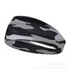 Faixa de cabelo esportiva de corrida ao ar livre transfronteiriça Faixa de cabelo feminina Yoga Hair Band Lenço de cabeça Acessórios para o cabelo Banda absorvente de suor Faixa de cabelo de abas largas de cor sólida