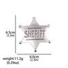 Insignia de Honor de Gobernador Americano Más Vendida Transfronteriza, Insignia de Estrella de Seis Puntas Vintage de Gobernador de Sheriff, Broche, Brazalete, Pin de Solapa