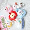 Serie de Perros Blancos Durmiendo de Moda Accesorios de Resina DIY Pegamento de Crema Pasador Diadema Agujero Zapatos Transmisión en Vivo Venta al por Mayor