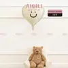 Balão de Amor de 18 polegadas Balão de Filme de Alumínio em Formato de Coração Caramelo Adereços para Fotos de Festa de Aniversário de Casamento Balão de Amor Flutuante