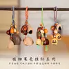 Sonajeros de Cáscara de Semilla y Fruta, Carrillones de Viento Hechos a Mano, Campanas Colgantes Sanadoras, Colgantes de Fruta de Planta, Colgantes para Mochila, Decoraciones para Coche, Accesorios