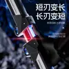 Espada Láser Retráctil de Doble Filo Samurai Brillante Giratoria Dos en Uno, Juguete Genial y Creativo para Niños