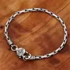 Estilo Literario Transfronterizo Pulsera para Hombre Personalizada Mantra de Seis Caracteres Vajra Pestle Pulsera para Hombre Chapada en Plata Estilo Étnico Retro de Moda