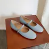Versión de piel de oveja~Nuevo modelo otoño 2026, completamente de piel por dentro y por fuera, zapatos Mary Jane planos con una sola tira y corte bajo