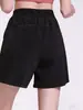 Pantalones Cortos Deportivos Casuales de Secado Rápido y Transpirables con Bolsillos para Mujer, Shorts Anti-Exposición para Correr, Fitness, Yoga, Ropa Exterior para Gimnasio