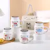 Taza de Dibujos Animados, Taza de Cerámica Espejo de Alta Calidad, Taza para Leche, Taza para Agua para Adquisición de Clientes Publicitarios, Regalo Promocional con Impresión de Logotipo