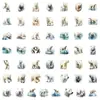 Transfronteiriço 50 bonito vento urso polar graffiti adesivos copo de água computador à prova d' água adesivos decorativos adesivos de papelaria animal