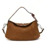 Bolsa Satchel Retro Design de Nicho Bolsa Dumpling para Mulheres Outono 2025 Nova Fosca Acessível Luxo Cor Contrastante Ombro Único Transversal