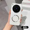 Adecuado para funda de teléfono magnética con patrón de cuero de lichi para vivo x300s S60 ventana de visualización grande Corning Y500i cubierta protectora anticaídas