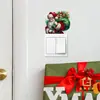 Br4357C Sacola de Presente do Papai Noel Adesivo de Interruptor Autoadesivo Atmosfera Festiva de Natal Decoração de Casa Adesivo de Parede