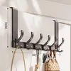 Gancho para Cabideiro Atrás da Porta do Quarto, Cabideiro de Parede sem Furos, Gancho de Porta de Entrada para Pendurar Roupas e Bolsas
