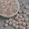 Dingyi 10mm Resina Luna Fría Yu Jian Shan Destello Fino Resaltado Galvanizado Agujero Recto Cuentas Sueltas DIY Cadena de Teléfono Móvil Accesorios de Joyería