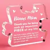 Suporte para Quebra-Cabeça Acrílico Personalizado Ornamento Personalizado para o Dia das Mães Decoração de Mesa para Escritório em Casa