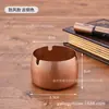 Sureste Asiático grueso anti-caída metal acero inoxidable cenicero ins alta gama tacto regalo cenicero venta al por mayor imprimir logo