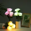 Decoração de luz de buquê de flor lua simulação LED transfronteiriça luz noturna luz de atmosfera de cabeceira de quarto enfeites de decoração de casa