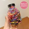 Diademas de Colores para Mujer, Estilo Coreano Negro, Bandas de Goma Desechables Engrosadas, Accesorios para el Cabello, Anillos para el Cabello que No Dañan el Cabello