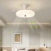 Lámpara Ventilador LED de Techo, Ventilador de Techo Silencioso con Iluminación Integrada para Dormitorio, Comedor Estilo Francés Vintage y Estudio