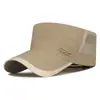 Nuevo Sombrero Plano de Malla Transpirable para Primavera y Verano, Protección Solar, Secado Rápido, Delgado, de Visera, de Moda, Versátil, con Letra Tridimensional