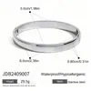 Pulsera con Hebilla Simple Brillante Estilo Europeo y Americano Estilo Frío 8 mm de Ancho Sin Logo Pulsera de Acero Inoxidable para Pareja Pulsera