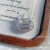 Plata Pura 999 Plata de Ley Lingote de Fortuna Giratorio Candado de Seis Caracteres Mantra Candado de Longevidad Antigua Borla Candado de Fortuna Nuevo Estilo Chino