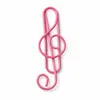 Clips de papel creativos de notas musicales coloridas, los más vendidos transfronterizos, buena elasticidad, no se deforman fácilmente, clips de papel metálicos con forma única al por mayor