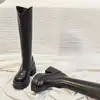 Botas altas de moda para mujeres petite, con tacones altos, suelas gruesas y tacones gruesos, diseñadas para añadir altura