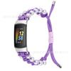 Aplicável ao fitbit charge6/5 pulseira inteligente charge2/3/4 tecido pérola guarda-chuva corda pulseira de relógio