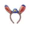 Diadema linda de Conejo Policía con Sombrero, Diadema de Orejas de Conejo, Pasador para el Cabello de Desempeño Infantil, Accesorio para el Cabello para Fotos en Parque de Atracciones