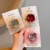 Diadema Corona Princesa Niños Rosa Satín Sombrero Cumpleaños Pinza Cabello Pinza Bebé Pinza No Daña Accesorio Cabello
