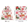 Bolsa de regalo de Navidad, bolsa de caramelo con cordón transfronteriza, bolsa de almacenamiento de dulces para niños, bolsa con cordón para decoración de fiesta y festividades
