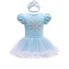 Ropa de Halloween para Niños Mameluco Pulóver de Manga Corta Bebé Infantil Princesa Mono Traje para Gatear Vestido para Niñas