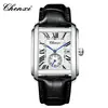Reloj Douyin Marca Chenxi Cuadrado Cuarzo Aleación Venta Directa del Fabricante En Stock Venta al por Mayor Correa de Cuero Reloj para Hombre