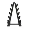 Suporte Vertical para Halteres Tubo de Aço Espessado Academia Doméstico Comercial Equipamento de Fitness Suporte de Armazenamento de 5 Camadas Suporte para Halteres em Forma de A