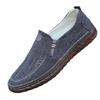 Zapatos de Trabajo Cómodos para las Cuatro Estaciones Viejo Pekín para Conducir, Zapatos Casuales Transpirables sin Cordones Resistentes al Desgaste para Hombres Mayores y Papá