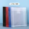 Bolsa de archivo tridimensional transparente A4, bolsa impermeable para documentos con alambre, estilos horizontal y vertical, gran capacidad, bolsa de almacenamiento engrosada, bolsa para datos